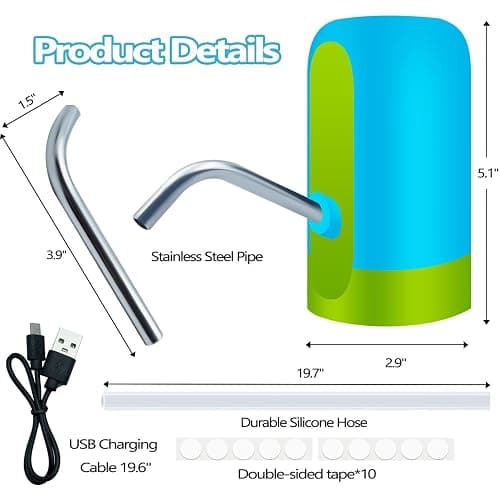 Intoypad Ultimate Water Table Pump: 3 Hours of Non-Stop Fun Rechargeable Battery Powered Water Pump for Toddlers Water Play Sand Table Toys Accessories Summer Outdoor Game Toys for Kids Blue thumbnail 3