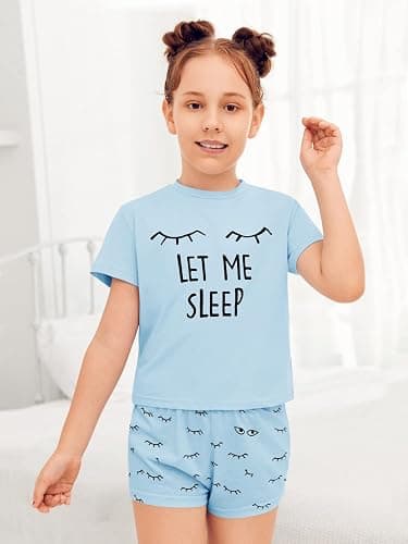 Kingdenergy Girls Summer Cute Print Shorts Set T-Shirt and Short Pant 2 Piece Outfits Clothing Sets thumbnail 5