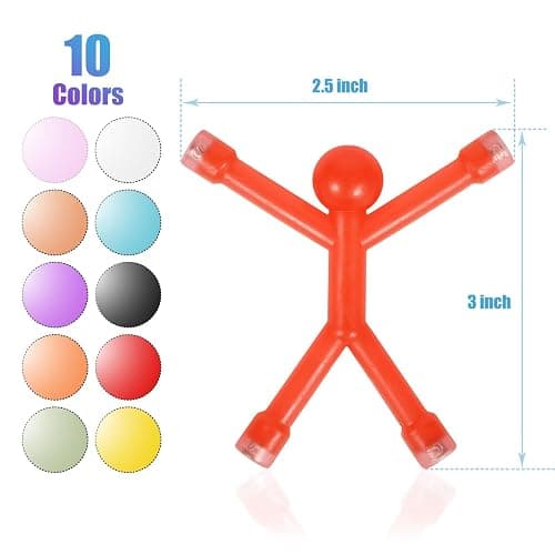 BlissfulTie 30 Pcs Magnetic-Toys-Men-People, Magnets for Kids Travel Toys, Magnetic Men Kids Toy, for Refrigerator Magnets, Office, Whiteboard, Birthday Gift for Kid thumbnail 3