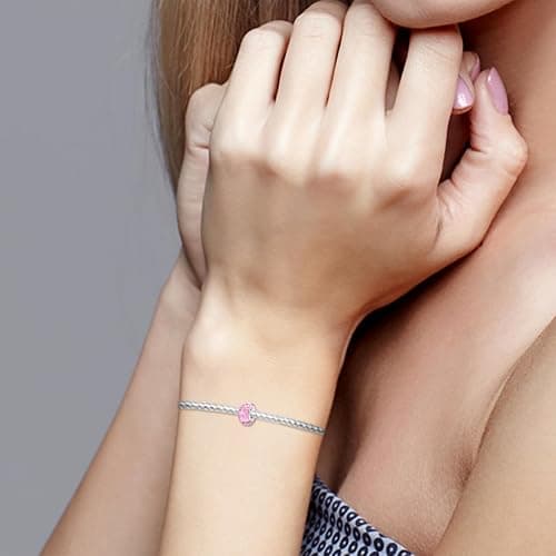 TINSLO Charm Anhänger Damen 925 Sterling Silber für Armband Charms Beads passend für Pandora Armband und Halskette, Kompatibel mit Europäischen Armbänder für Frauen Mädchen B2 thumbnail 3