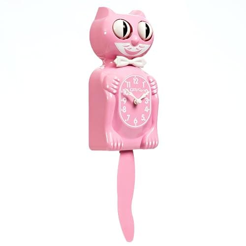 Pink Satin Kitty-Cat Klock thumbnail 2