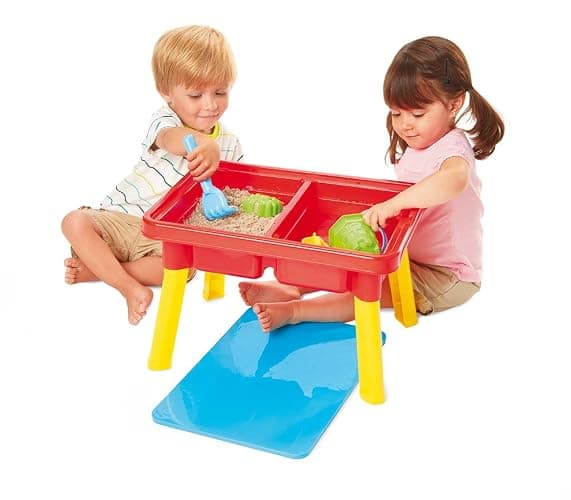 Toddler Sensory Kids Table with Lid | Sensory Bin | Kidoozie | Mega Block Compatible Lid | Indoor Outdoor Use , Red, G02521 17 x 12.5 x 11 inches thumbnail 5