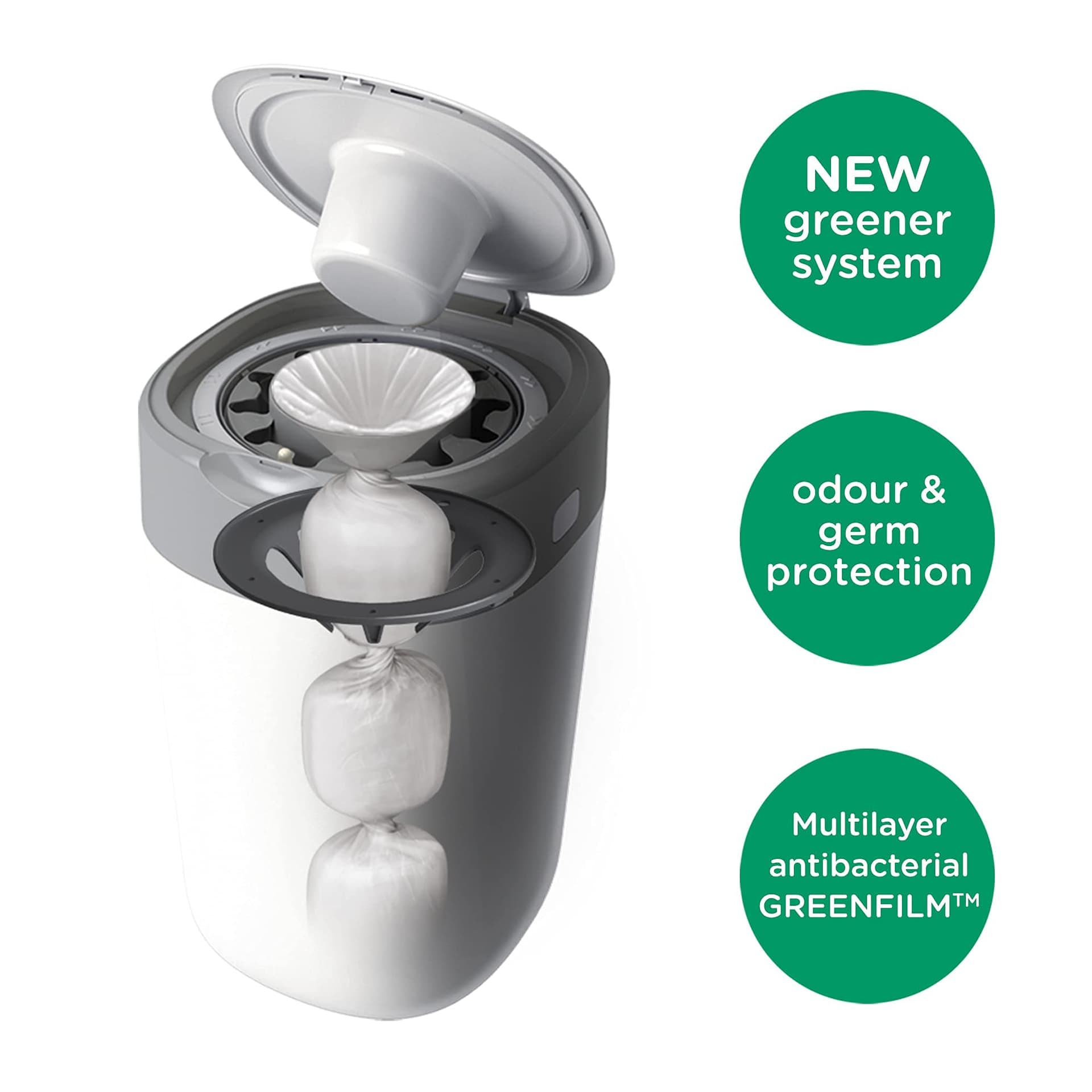 Tommee Tippee Twist and Click Advanced Nappy Bin Refill Cassettes thumbnail 3