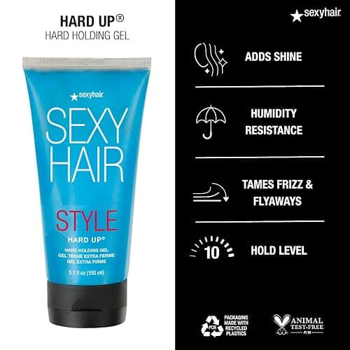 SexyHair Style Hard Up Hard Holding Gel | Extreme Hold | Non-Flaking Formula | All Hair Types thumbnail 4