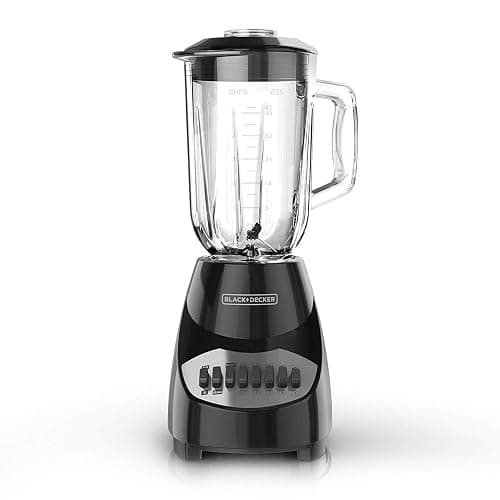 BLACK+DECKER Countertop Blender with 5-Cup Glass Jar, 10-Speed Settings, Black, BL2010BG thumbnail 2