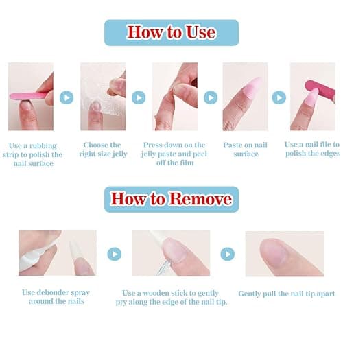 Handmade Press on Nails Short Duck White French Tip Thick Acrylic Fake Nails 3D Floral False Nails with Rhinestones Pink Flower Designs Elegant Sturdy Nail Art Press on Nails 10Pcs(S) thumbnail 7