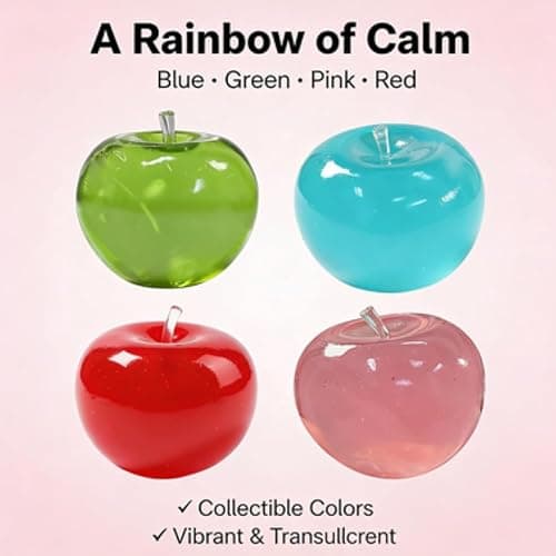 Apple Squishy, Slow Rising Stress Relief, 2026 New Realistic Dragon Fruit Strawberry Apple Shaped Squeezes Balls, Soft Cute Fruit Anxiety Relief Dough Decompression Gift thumbnail 5