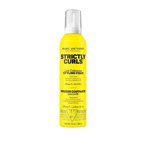 Marc Anthony Curl Enhancing Styling Foam, Extra Hold, Strictly Curls - Vitamin E & Silk Proteins Transforms Frizzy Hair to Full, Shiny, Defined Curls - Sulfate-Free Anti-Frizz Styling Mousse Product - Image 1