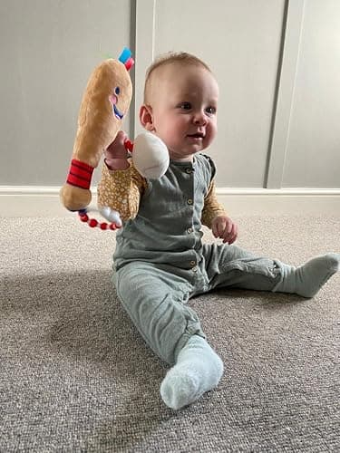 Little Sport Star Newborn Baby Baseball Toy | Ideal Toy from Birth to 12 Months | Multi Sensory Toy | Extra Sensory Features for Babies | Part of The Collection for Babies thumbnail 6