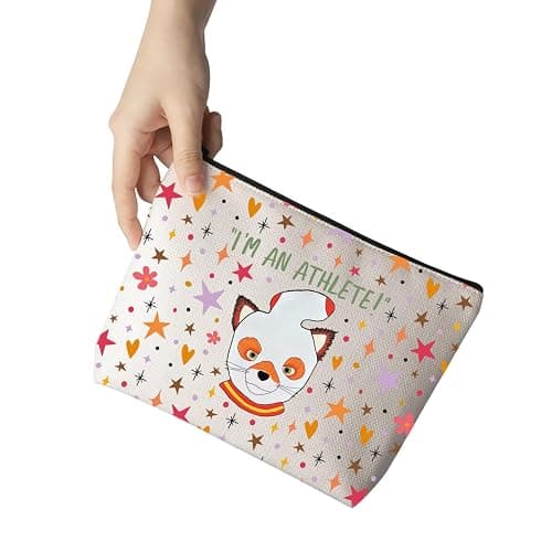MNIGIU Fantastic Fox Inspired Ash Gift I’m Athlete Makeup Zipper Pouch for Fox Ash Lover (Athlete), Medium thumbnail 4