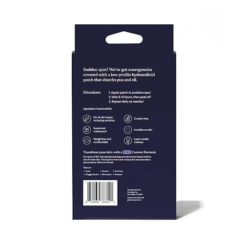 Curology Emergency Spot Pimple Patches for Face, Stocking Stuffer Gifts, Hydrocolloid Pimple Patches Fast-Acting, 40 Count thumbnail 7