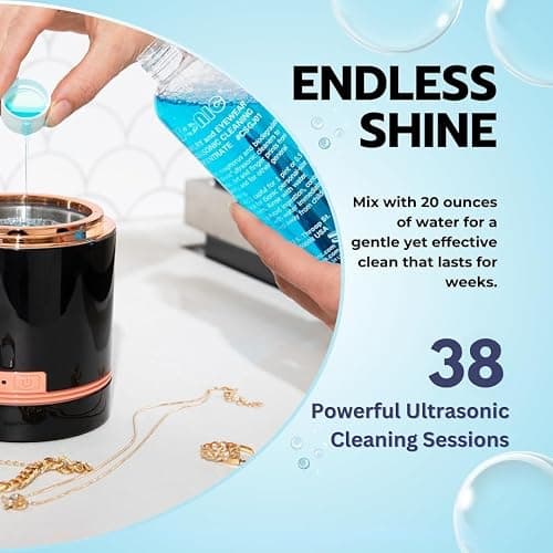 iSonic CSGJ01-8OZx1 Ultrasonic Jewelry/Eye Wear Cleaning Solution Concentrate,Blue thumbnail 5