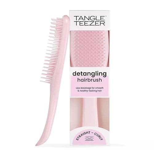 Tangle Teezer Ultimate Detangler - Districa i capelli bagnati e asciutti - Anti-rottura e scioglinodi. Design con setole a doppio livello - Spazzola adatta a tutti i tipi di capelli - Rosa Cipria - Image 1