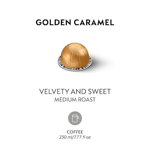 Nespresso Capsules Vertuo, Golden Caramel, Medium Roast Coffee, 30 Count Coffee Pods, Brews 7.8oz. thumbnail 3