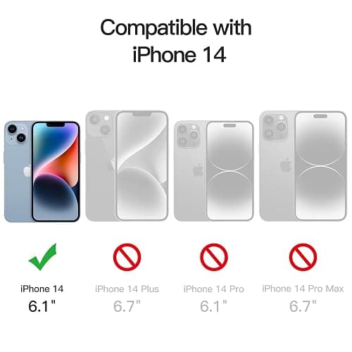 JETech Verre Trempé Anti-Espion pour iPhone 14 6,1 Pouces avec Protecteur Objectif Caméra Arrière, Couverture Complète,Film Protection Écran, 2 Pièces Chacun thumbnail 3