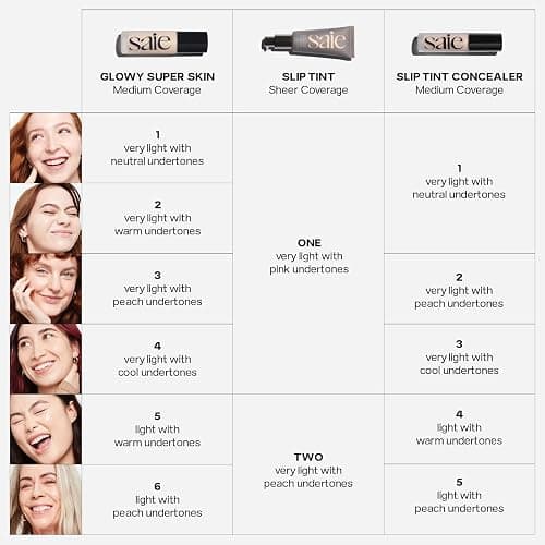 Saie Slip Tint Tinted Moisturizer with SPF 35 - Light Coverage, Glowy Skin Tint & Mineral Sunscreen for Face with Hydrating Hyaluronic Acid - Summer Makeup Essential - Shade Two (1.35 oz) thumbnail 6