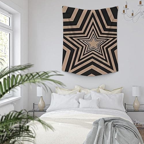 FADALO Downtown Girl Y2k Picture Tapestry,Aesthetic Geometric Stars Tapestry,Vintage Trendy Decorative Tapestries for Women Girls Wall Hanging for Living Room Bedroom Dorm,51x59Inches thumbnail 5