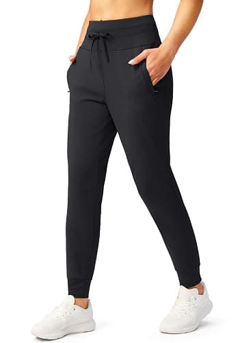 G Gradual Women's Joggers Pants with Zipper Pockets High Waisted Sweatpants Athletic Tapered Pants for Women Lounge Workout thumbnail 2
