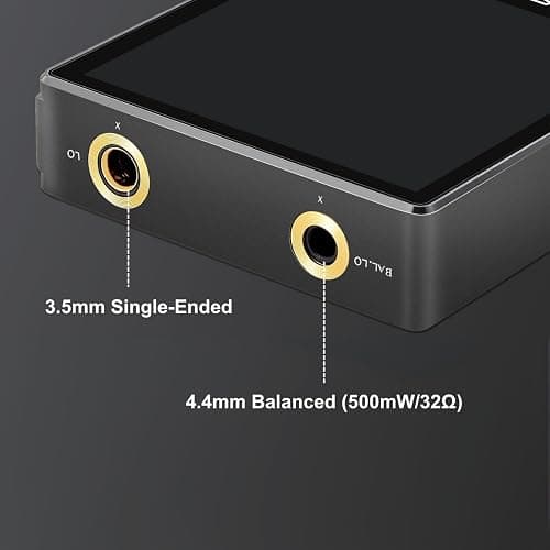 Surfans F20 Pro Hi-Res Music Player, Dual ESS9018 DAC,DSD512, Spotify & Tidal Support, WiFi & Bluetooth LDAC, 4.4mm Balanced(500mW), Expandable 1TB, Touchscreen Portable MP3 DAP (Gray) thumbnail 4