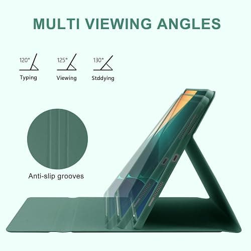 TaIYanG Keyboard Case for iPad Air 13-inch M3/M2/Pro 12.9 (6th & 5th Generation), Detachable Bluetooth Keyboard Case with Pencil Holder,Auto Sleep/Wake for iPad Air 13"(2025&2024)/Pro 12.9,Dark Green thumbnail 3
