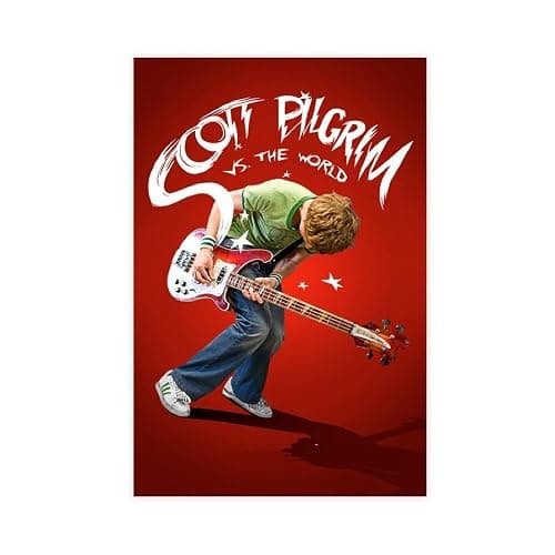 Scott Pilgrim Vs. The World Movies 1 Canvas Poster Wall Art Decor Print Picture Paintings for Living Room Bedroom Decoration Unframe-style 12x18inch(30x45cm) - Image 1