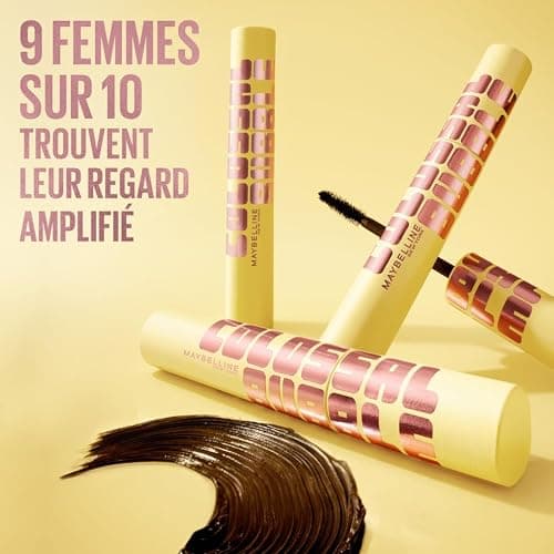 Maybelline New York - Mascara Volume Modulable - Effet Maxi - Cils Définis, Amplifiés, Séparés - Sans Paquets - Tenue Jusqu'à 24h - Colossal Bubble - Teinte : Noir - 10 ml thumbnail 9