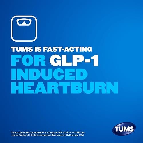 TUMS Chewy Bites Antacid Tablets for Chewable Heartburn Relief and Acid Indigestion Relief, Assorted Berries - 60 Count thumbnail 4