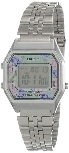 Casio Women Digital Watch with Stainless Steel Bracelet La680Wa-1B - Image 1