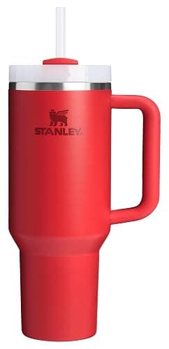 STANLEY Quencher H2.0 Tumbler with Handle and Straw 40 oz | Flowstate 3-Position Lid | Cup Holder Compatible for Travel | Insulated Stainless Steel Cup | BPA-Free | Chili Red - Image 1