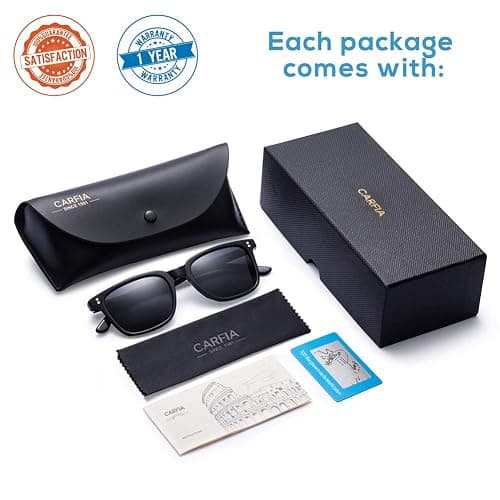 CARFIA Polarized Men's Sunglasses UV400 Protection for Driving Fishing Cool Man Acetate Shades CA5354L thumbnail 7