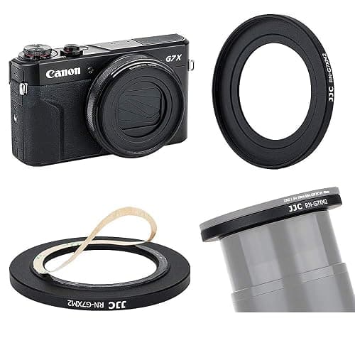 Metal 49mm Filter Lens Adapter with Cap for Canon PowerShot G7X III II G5X | Aluminium Alloy G7XM3 G7XM2 G7X G5X 49mm Filter Adapter, w Snap-On Lens Cap & Cap Keeper String,Installing UV CPL ND Filter thumbnail 4