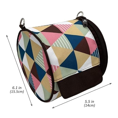 Olve Toilet Paper Holder Roll-Tissue Dispenser Cat Proof Roll Paper Cover Portable and Foldable Storage Bag for Camping Outdoor Tent Home Office (Brown) thumbnail 3