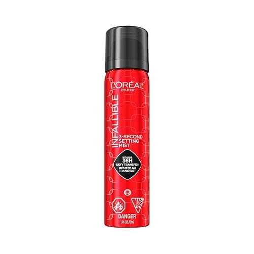 L’Oréal Paris Infallible 3-Second Makeup Setting Spray, Microfine Mist for up to 36H Wear, Lightweight, Transfer Proof, Waterproof, Dries in 3 seconds, 75ml - Image 1
