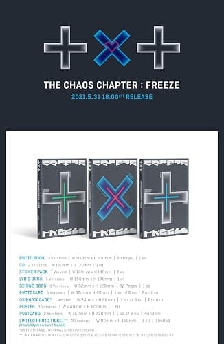 BIGHIT Ent. TXT - Chaos Chapter : Freeze Album+Extra Photocards Set (World ver.) thumbnail 2