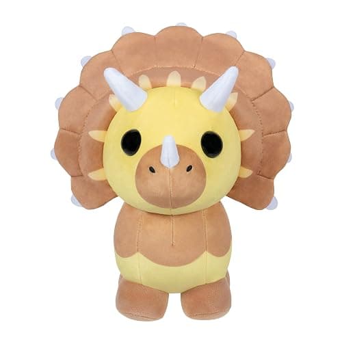 Adopt Me! Collector Plush - Triceratops - Series 4 - Uncommon In-Game Stylization Plush - Exclusive Virtual Item Code Included - Toys for Kids Featuring Your Favorite Adopt Me Pet, Ages 6+ thumbnail 4