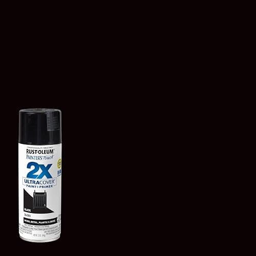 Rust-Oleum 334026 Painter's Touch 2X Ultra Cover Spray Paint, 12 oz, Gloss Black thumbnail 3