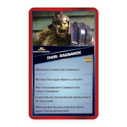 Top Trumps Marvel Cinematic Universe Quiz Game, 500 Questions to Test Your Knowledge on Guardians of The Galaxy, Avengers, S.H.I.E.L.D, Wakanda, Gift and Toy for Ages 8 Plus, Red thumbnail 5