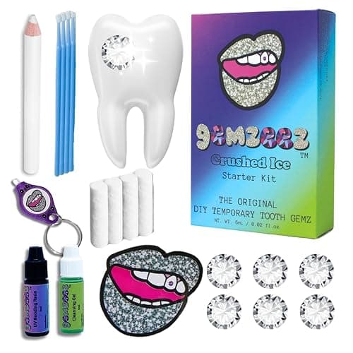 Gemzeez: The Original DIY Temporary Tooth Gemz Starter Kit (Crushed Ice) and 1,000 Gemz thumbnail 7