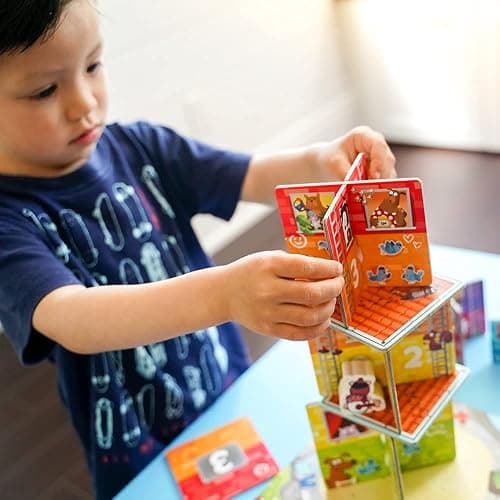 HABA 306193 My Very First Games – Rhino Hero Junior - A Cooperative matching and stacking game for ages 2+ (Made in Germany) thumbnail 7