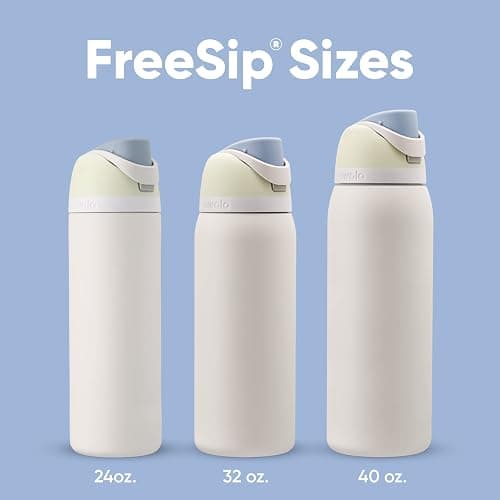 Owala FreeSip Insulated Stainless Steel Water Bottle with Straw for Sports, Travel, and School BPA-Free Sports Water Bottle, 24 oz, Iced Breeze thumbnail 6