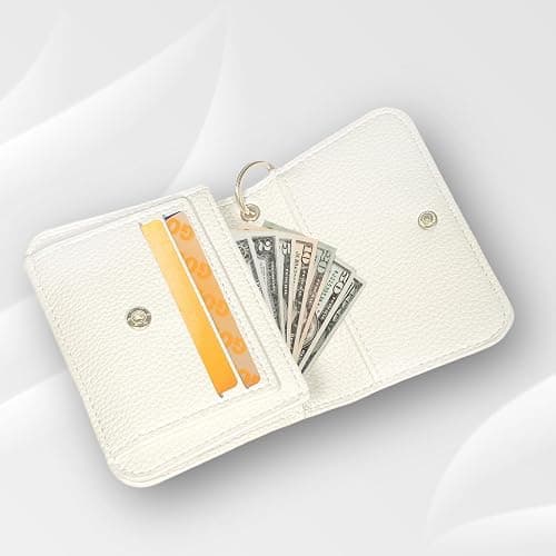 Girls Wallet, Initial Women's Wallets, White Small Wallet for Kids with 5 Card Slots Holder, Personalised Purses Gifts for Girls and Women, Birthday Gift, Christmas Gifts, Travelling Wallets Gift thumbnail 6