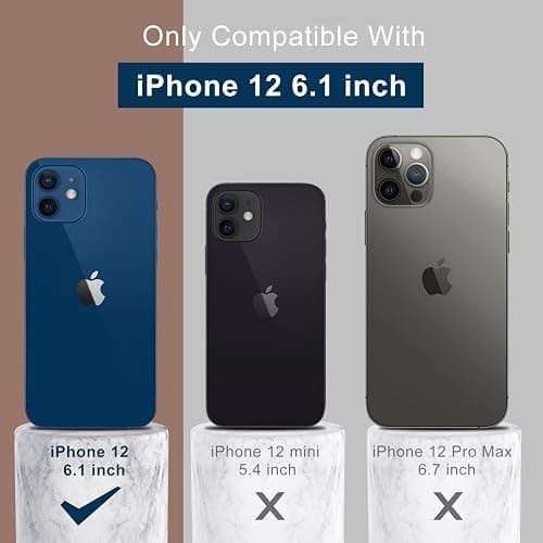 DEENAKIN Compatible with iPhone 12 Silicone Case with Screen Protector,Enhance Camera Protection,Soft Flexible Slim Fit Protective Phone Cover 6.1" for Women Girls Light Brown thumbnail 7