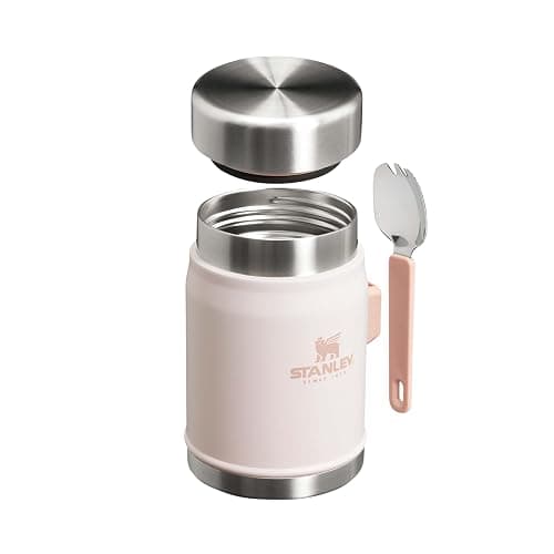 STANLEY Classic Legendary Thermobehälter Für Essen Mit Göffel 400 ml - Hält 7 Stunden Heiß Oder Kalt - Edelstahl Warmhaltebehälter - BPA-Frei - Spülmaschinenfest - Rose Quartz thumbnail 8