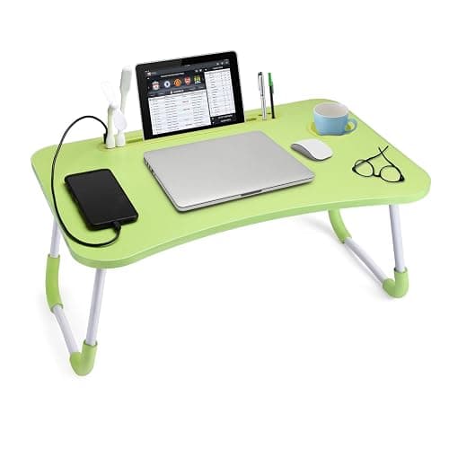 Slendor Laptop Desk Foldable Bed Table Folding Breakfast Tray Portable Lap Standing Desk Notebook Stand Reading Holder for Bed/Couch/Sofa/Floor - Image 1