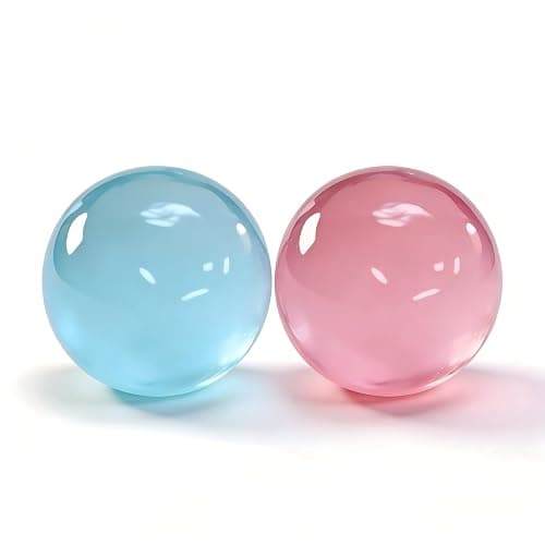 Coconut Oil Scented Squishy Ball – Super Soft, Stretchy Fidget Toy for Anxiety Relief,Squeeze the Stress Away(Blue+Pink) - Image 1