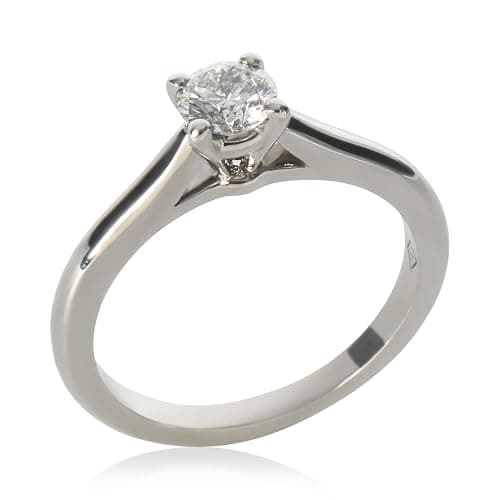 Cartier, Pre-Loved 1895 Engagement Ring, Platinum, Diamond, 4.75 US thumbnail 4