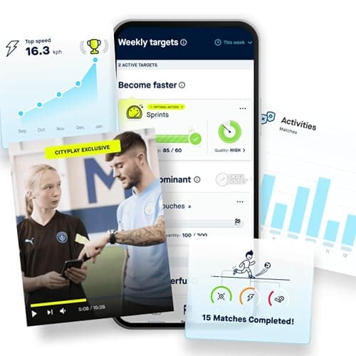 CITYPLAY Smart Soccer Tracker for Cleats - Training Sensor for Youth | Tracks 25+ Technical & Physical Metrics - 12-Month App Access - High-Precision Foot Wearable Technology - Ideal Soccer Gift thumbnail 6