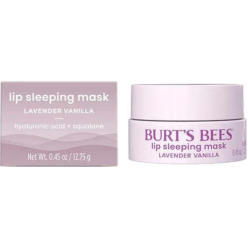 Burt’s Bees Lavender Vanilla Lip Sleeping Mask, With Hyaluronic Acid and Squalane Moisturizer To Instantly Hydrate Lips, Overnight Mask and Treatment, 0.45 oz. thumbnail 17