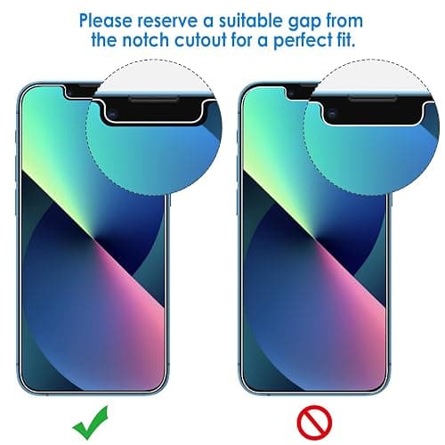 JETech Privacy Screen Protector for iPhone 17e (2026) / iPhone 16e / iPhone 13/13 Pro, Anti Spy Tempered Glass Film, 6.1-Inch Display, 2-Pack thumbnail 3