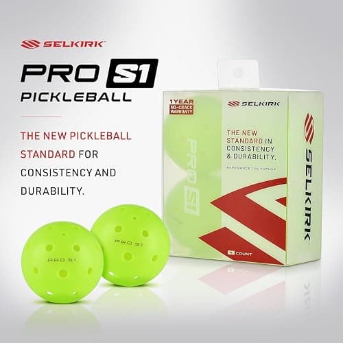 Selkirk Sport Pro S1 Ball | Crack-Resistant | 38 Hole Outdoor Pickleball Balls | USAPA Approved Pickle Ball for Tournament Play | Advanced Aerodynamics | thumbnail 3